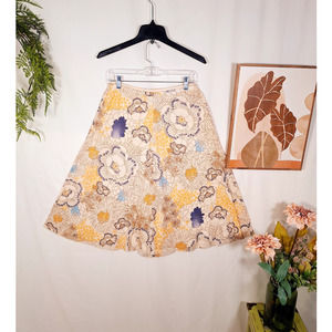 Graffwear Women's Long Floral Maxi Skirt Size 8 100% Cotton